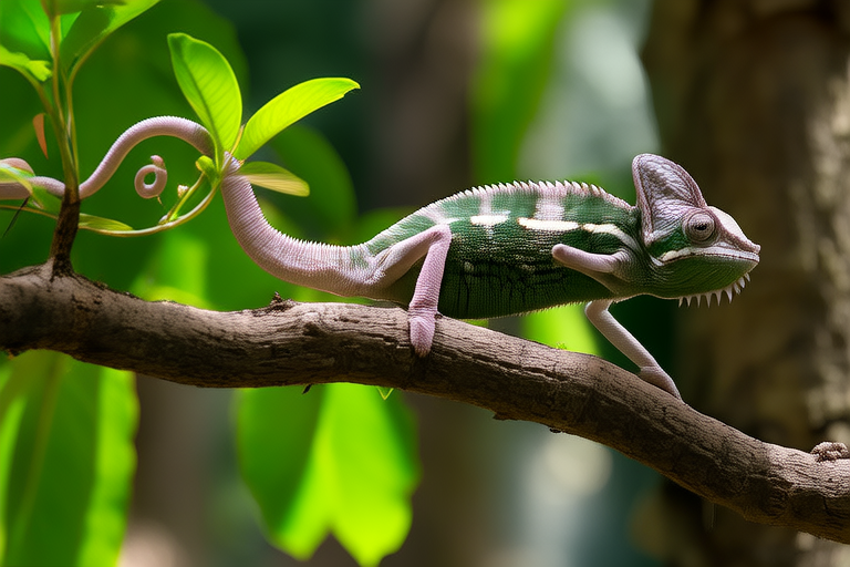 From Tiny Fingers to Camouflage Masters: The Journey of a Baby Chameleon